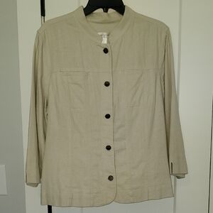 Christopher & Banks Tan Utility Jacket